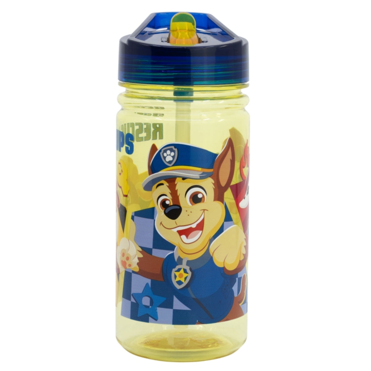 Paw Patrol Trinkflasche 475 ml Kinderflasche mit Klappdeckel & Griff