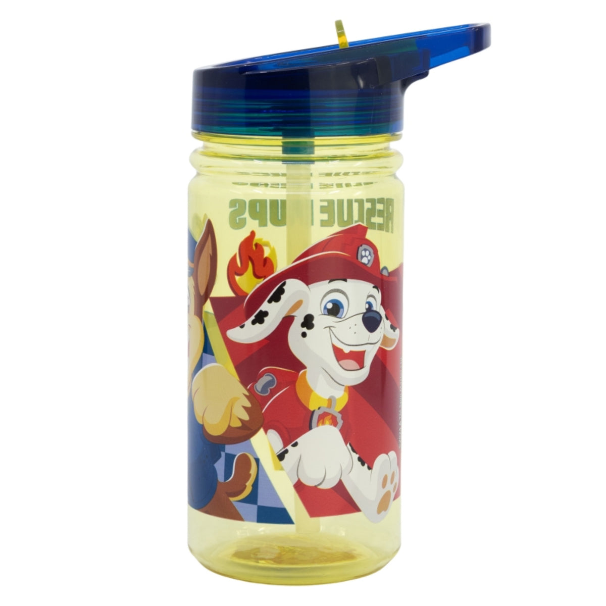 Paw Patrol Trinkflasche 475 ml Kinderflasche mit Klappdeckel & Griff