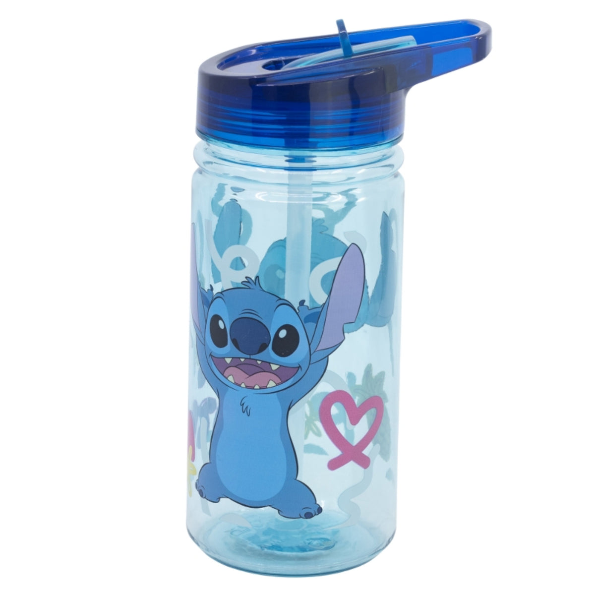 Lilo & Stitch Trinkflasche 475 ml Kinderflasche mit Klappdeckel & Griff