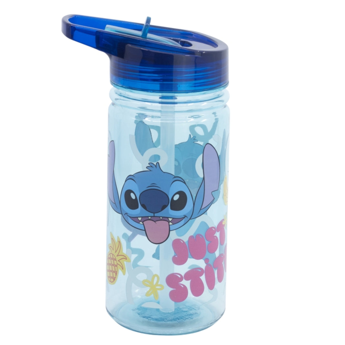 Lilo & Stitch Trinkflasche 475 ml Kinderflasche mit Klappdeckel & Griff