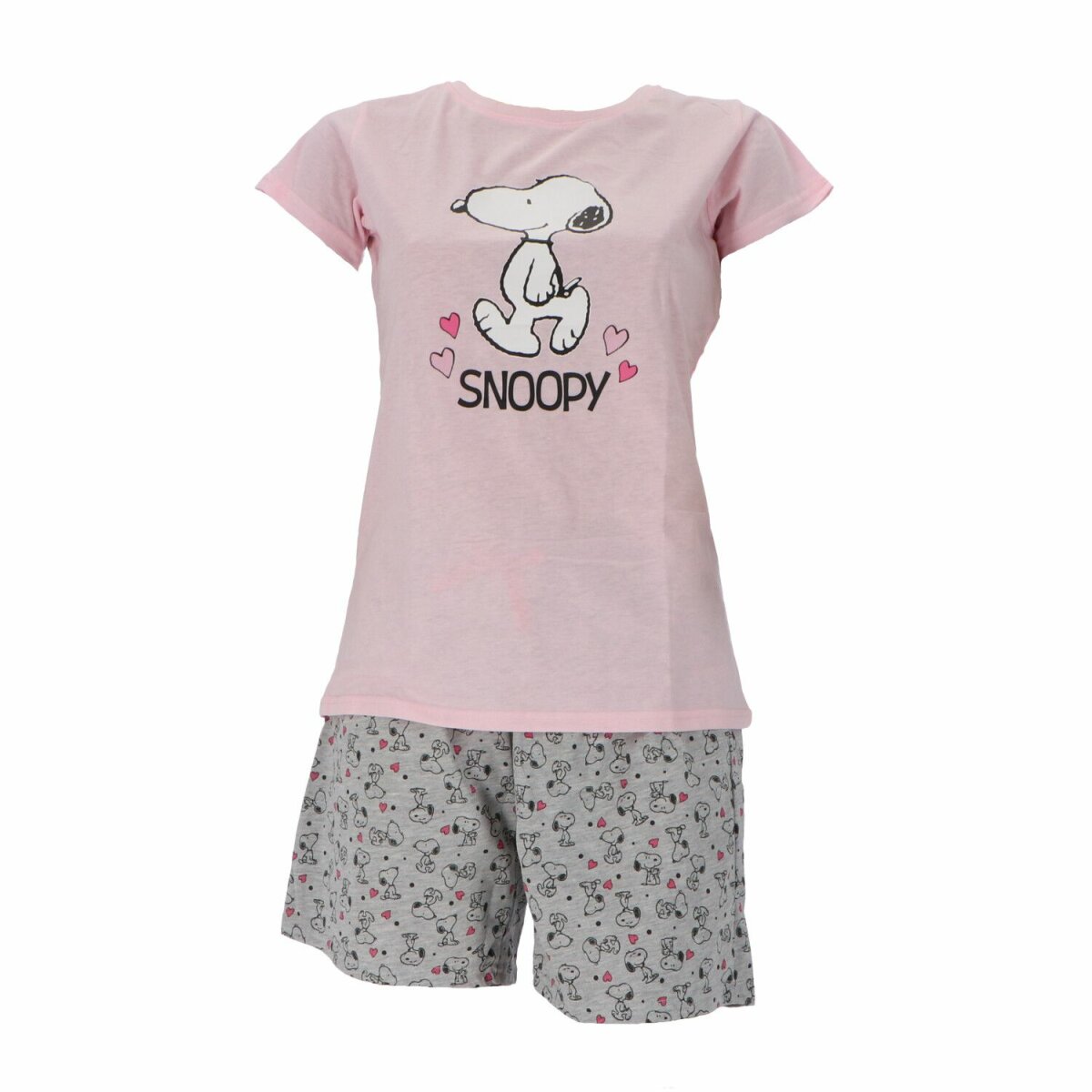 Snoopy Kurzarm-Schlafanzug Pyjama für Damen Shortama-Design