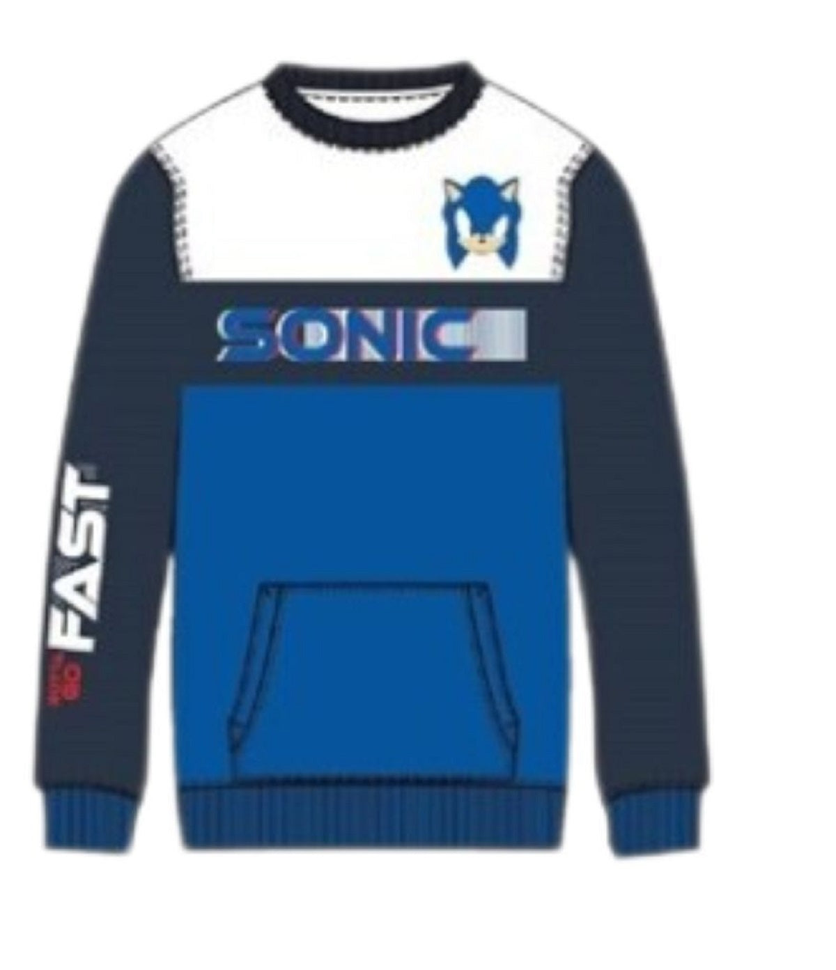 Sonic the Hedgehog Pullover Bequemer Kinder Sweater für Schule & Freizeit