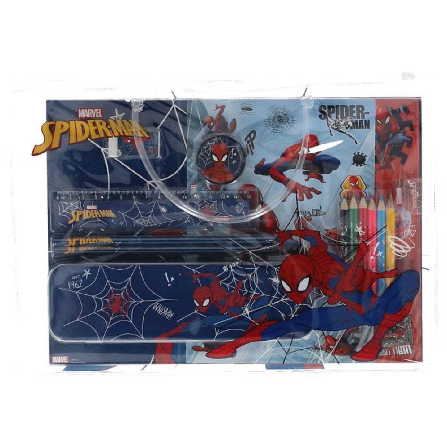 Spiderman Mal- und Zeichenset Tragbares Set für Abenteuer unterwegs
