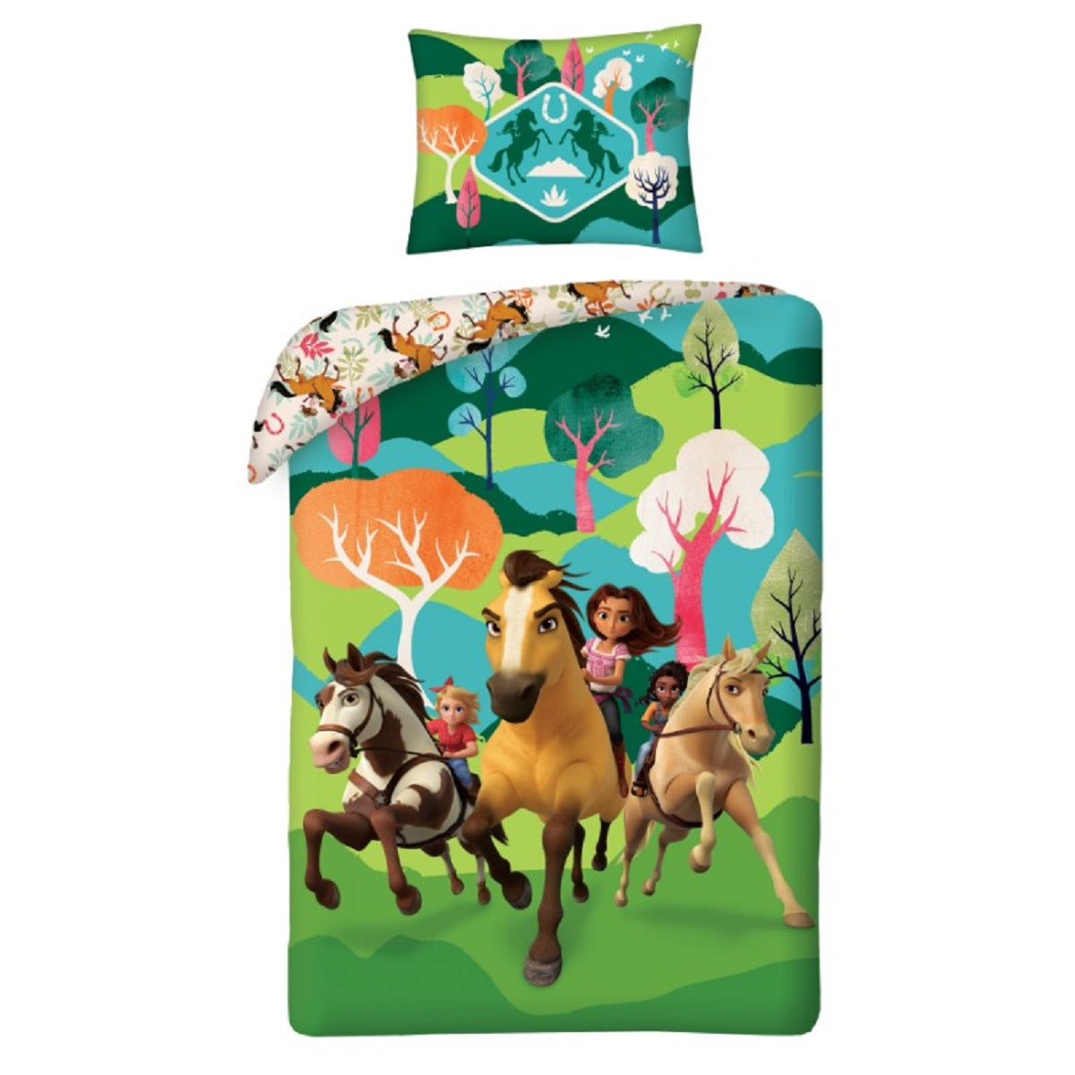Spirit Bettwäsche Set aus Baumwolle Bettdeckenbezug 140 × 200 cm mit 70 × 90 cm Kissenbezug