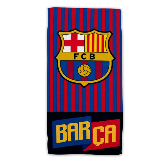 Barcelona F.C. Baumwolle Strandtuch Frottee Badetuch mit Premium Druck, 70x140 cm