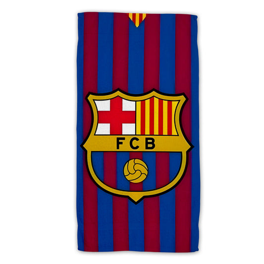 Barcelona F.C. Baumwolle Strandtuch Frottee Badetuch mit Premium Druck, 70x140 cm