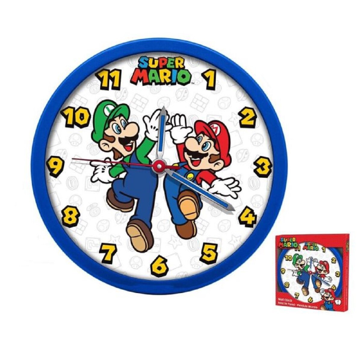Super Mario analoge Wanduhr ⌀ 25cm: Der Blickfang für jedes Gamer-Zimmer