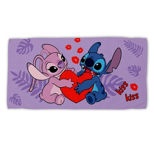 Lilo & Stitch Badehandtuch Strandtuch 70x140 cm aus Baumwolle – saugfähig & weich