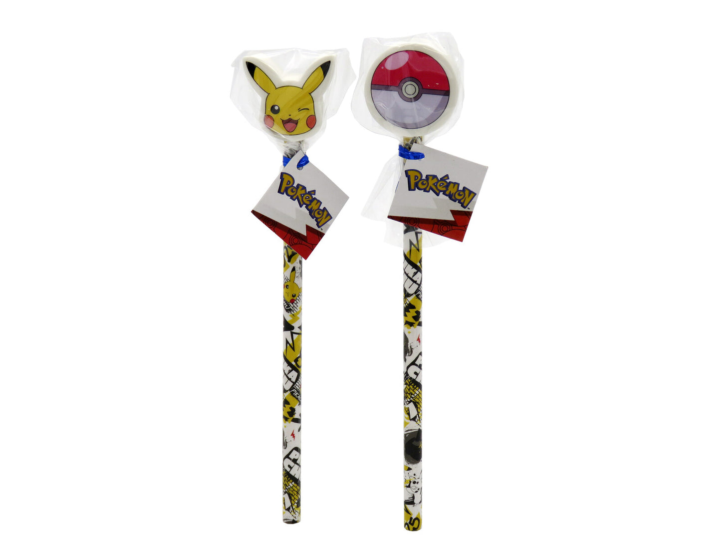Pokémon Bleistift Set 2 teilig mit Radiergummi Schulbedarf