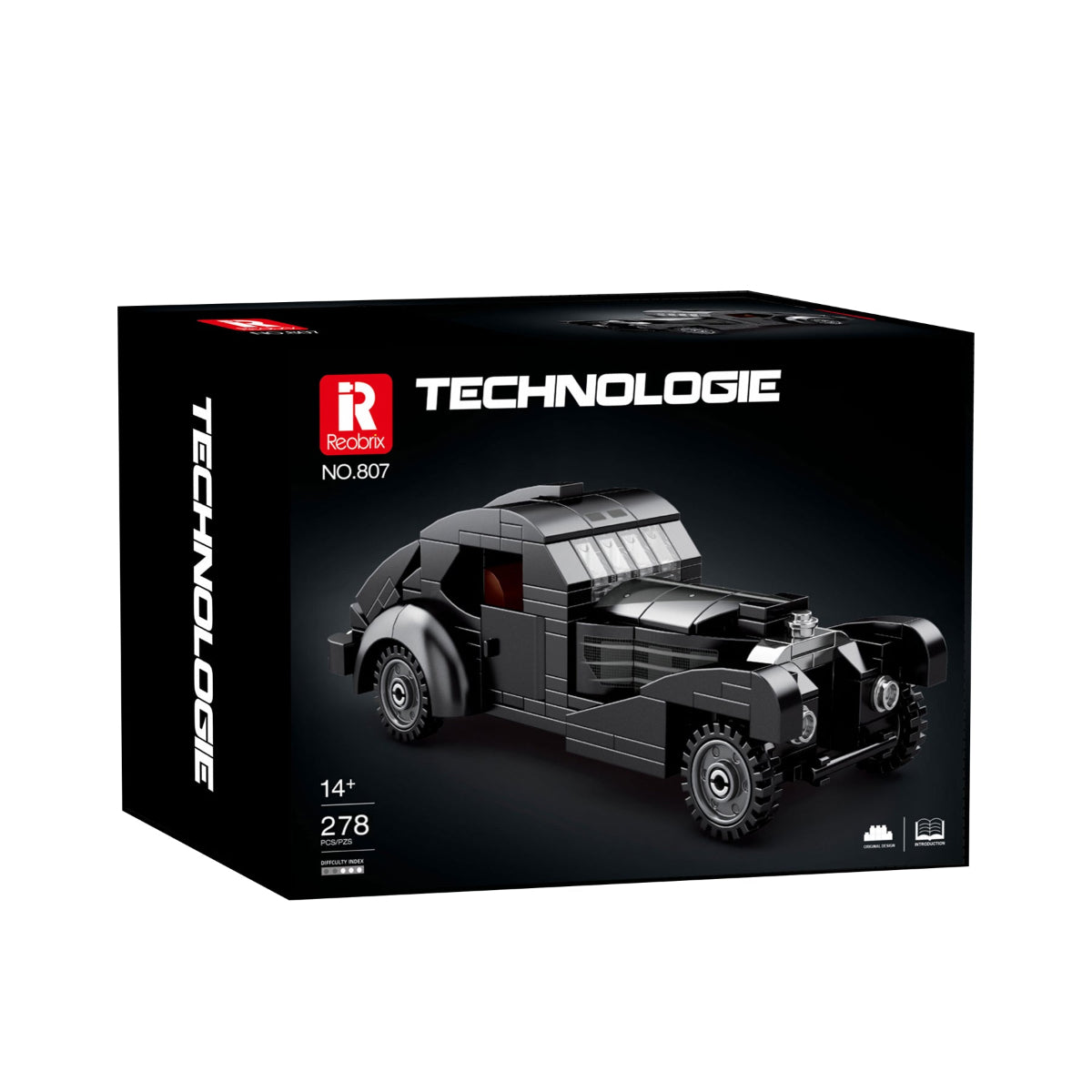 Reobrix 807 Sportwagen 1:24 Klemmbaustein Auto 278 Teile ab 14