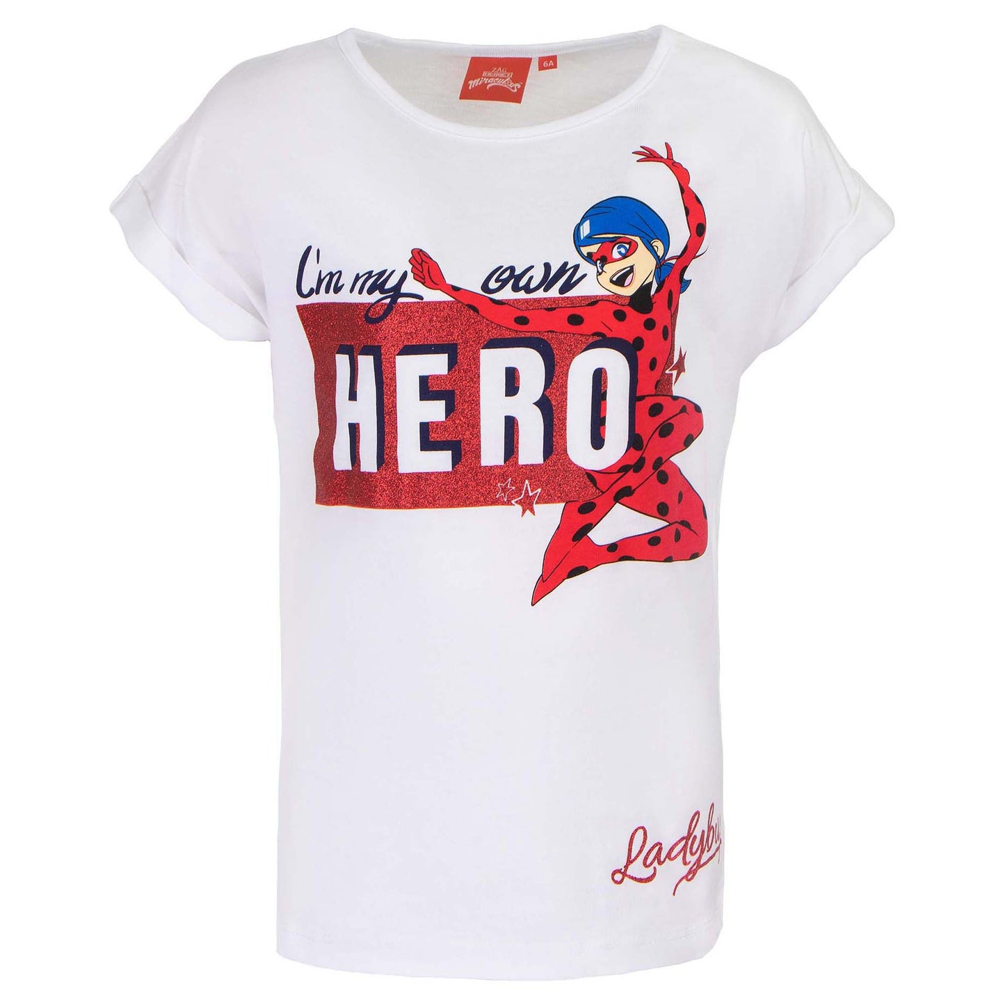 Miraculous Ladybug T-Shirt 100 % Baumwolle mit ikonischem Print