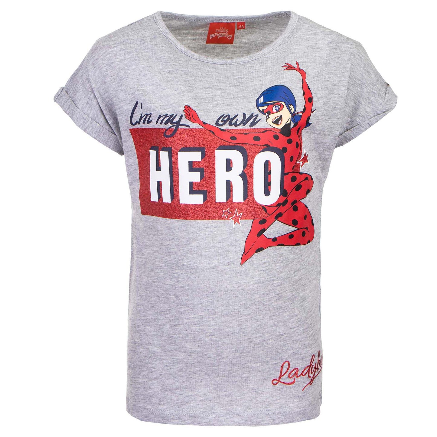Miraculous Ladybug T-Shirt 100 % Baumwolle mit ikonischem Print