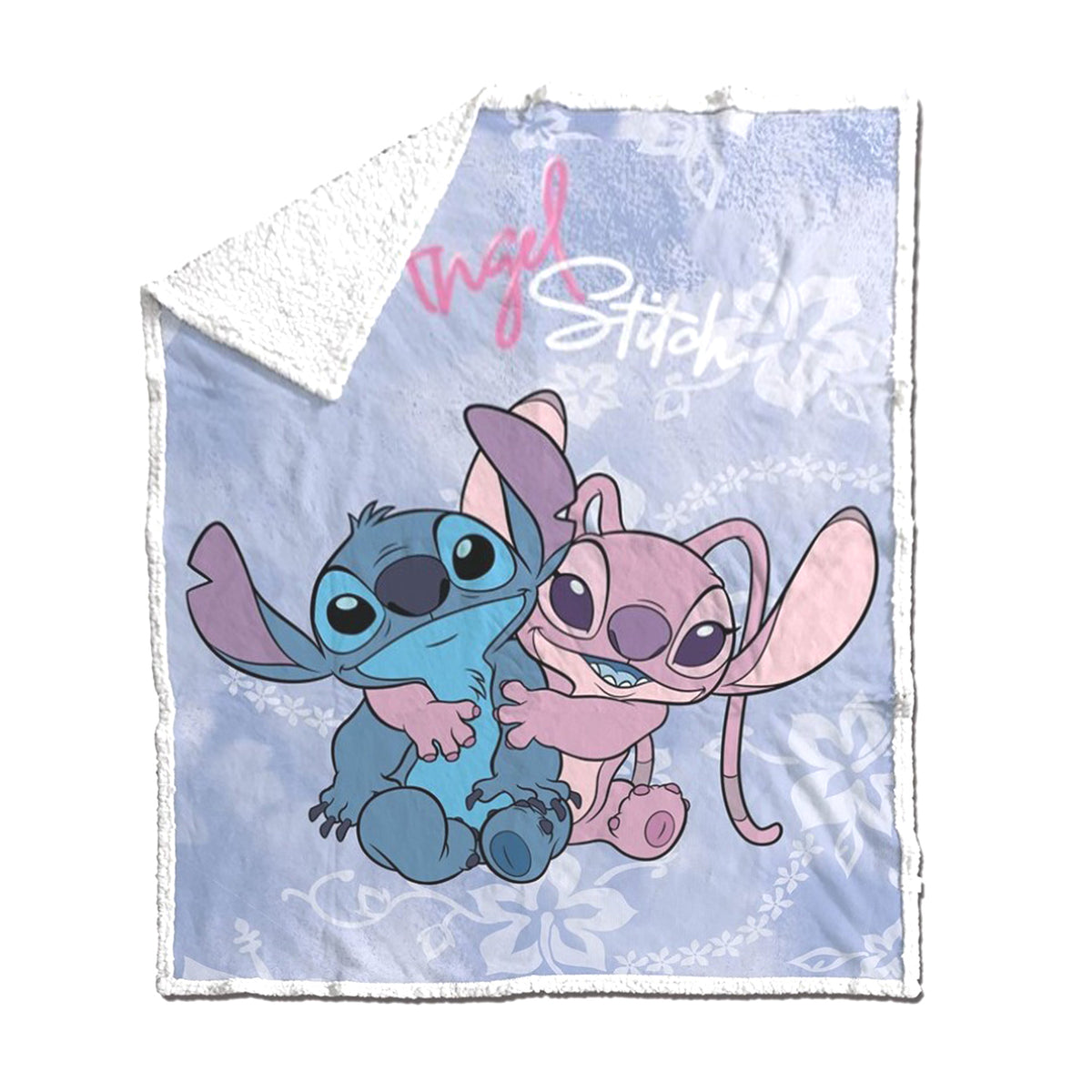 Disney Stitch Flanelldecke 110 × 150 cm für Sofa Bett Kinderzimmer und gemütliche Abende