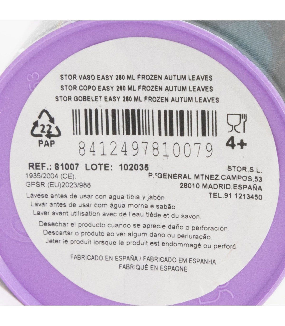 Disney Frozen Kinder Tasse 260 ml Mikrowellenbecher für Snackzeit