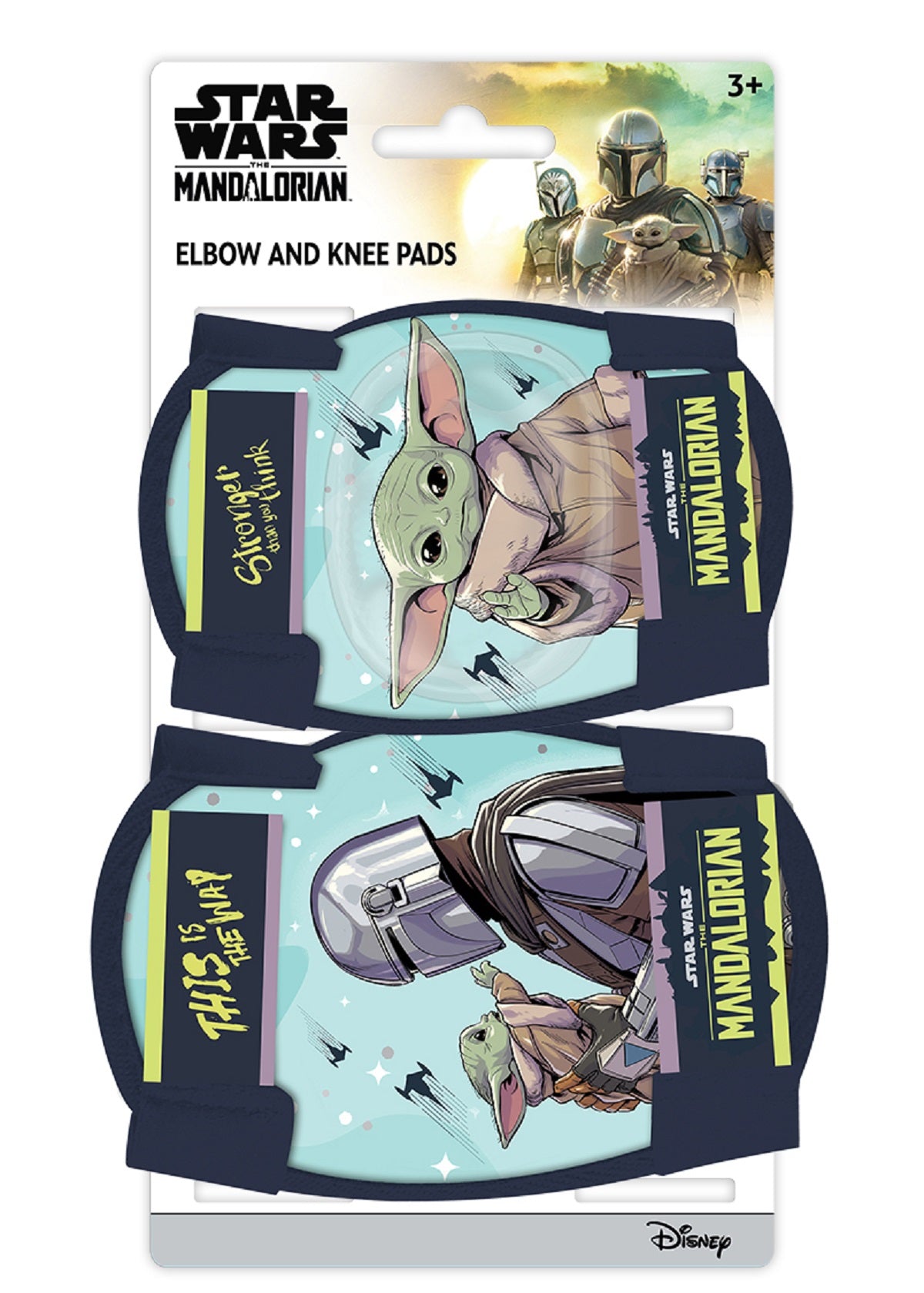 Star Wars Mandalorian Knie und Ellenbogenschützer Schützer für Kinder – Perfekt für Skaten und Rollerfahren