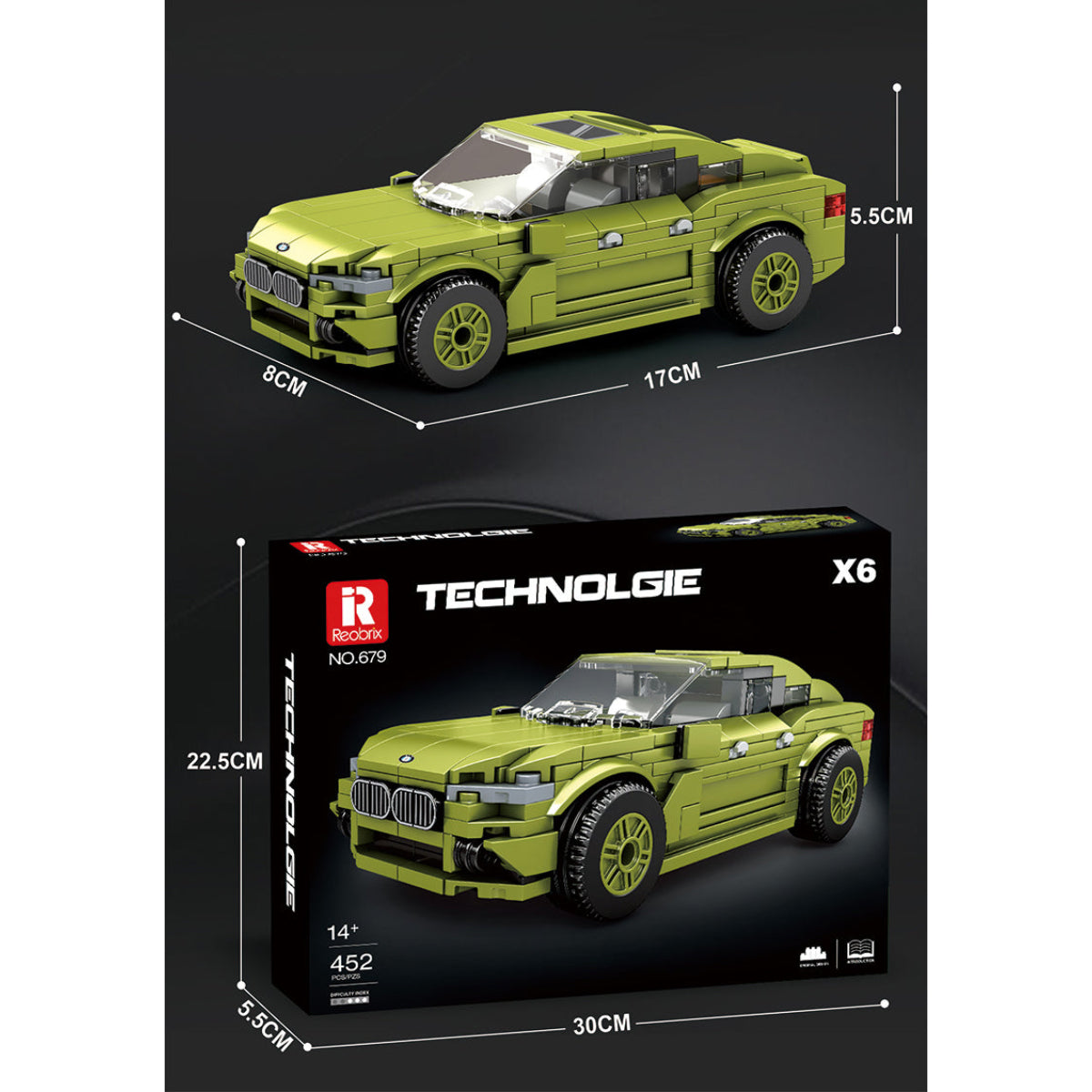 Reobrix 679 SUV 1:24 Klemmbaustein Auto 452 Teile ab 14