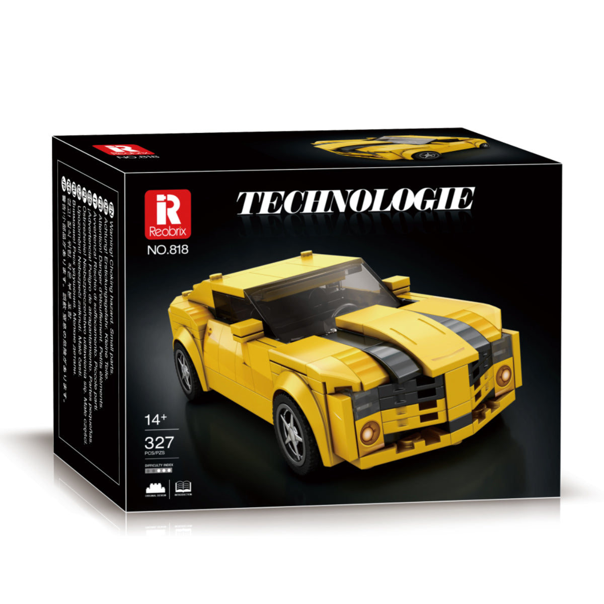 Reobrix 818 Sportwagen 1:24 Klemmbaustein Auto 327 Teile ab 14