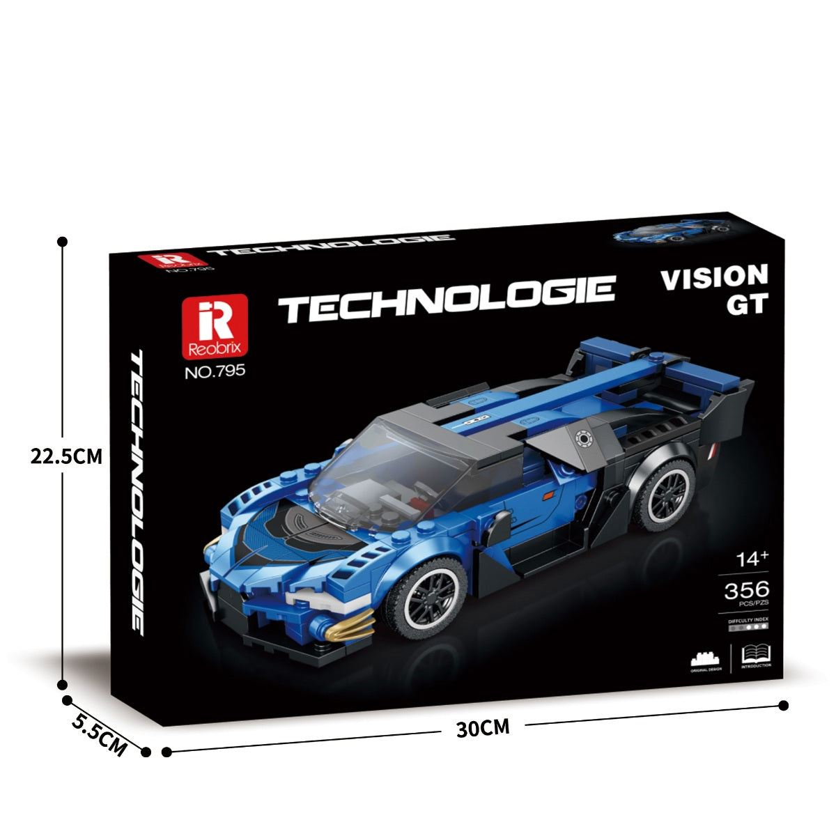 Reobrix 795 Supersportwagen 1:24 Klemmbaustein Auto 356 Teile ab 14