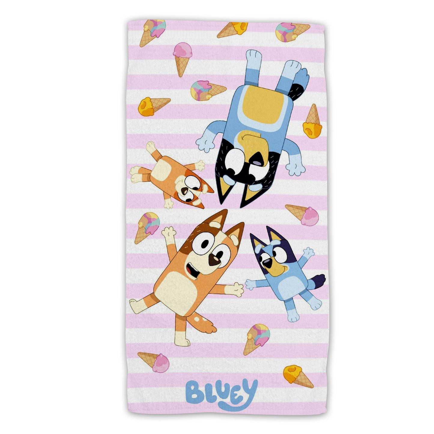 Bluey Strandtuch Frottee Badetuch mit Premium Druck, 70x140 cm
