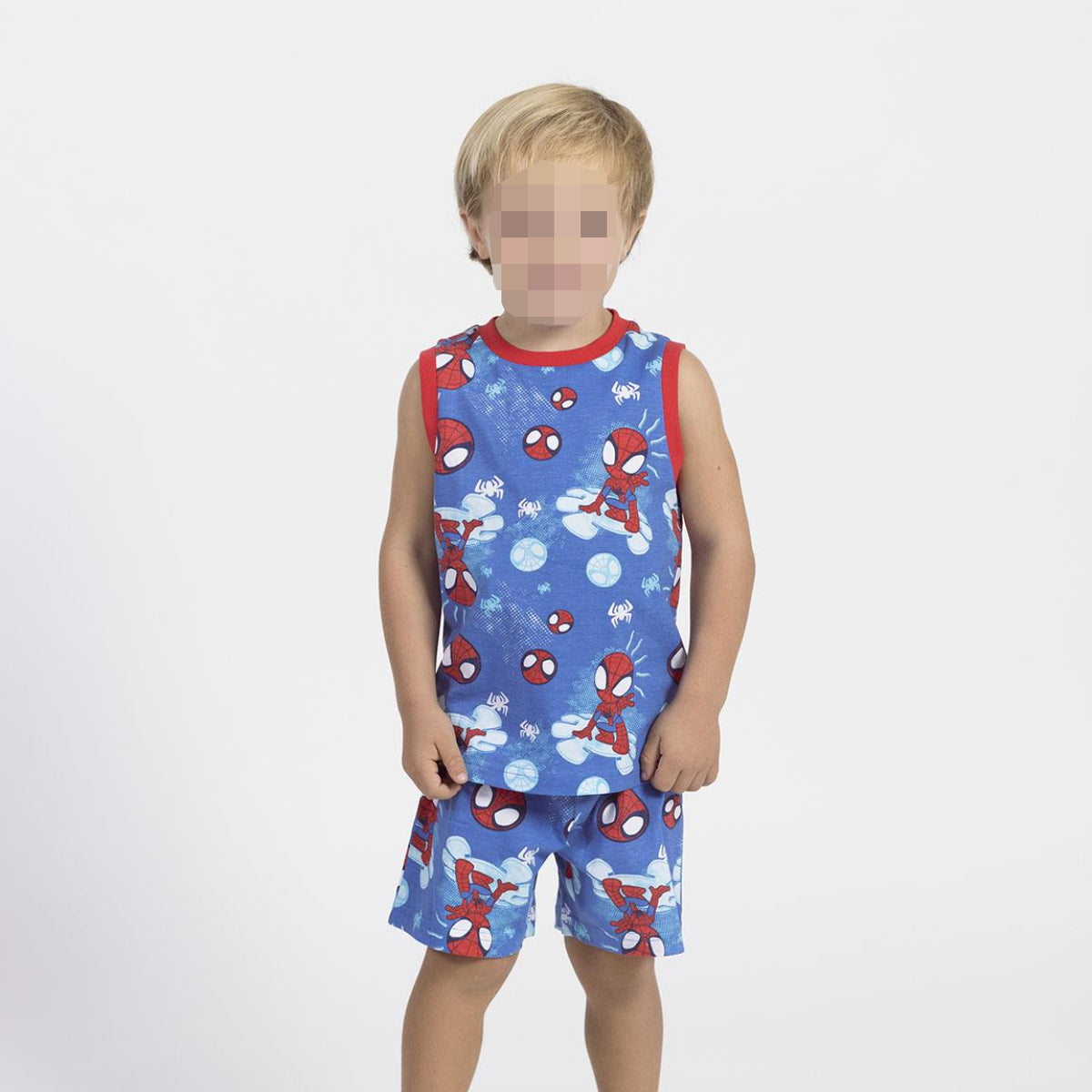 Spidey Schlafanzug Kinder Pyjama Hemd & Short aus 100 % Baumwolle