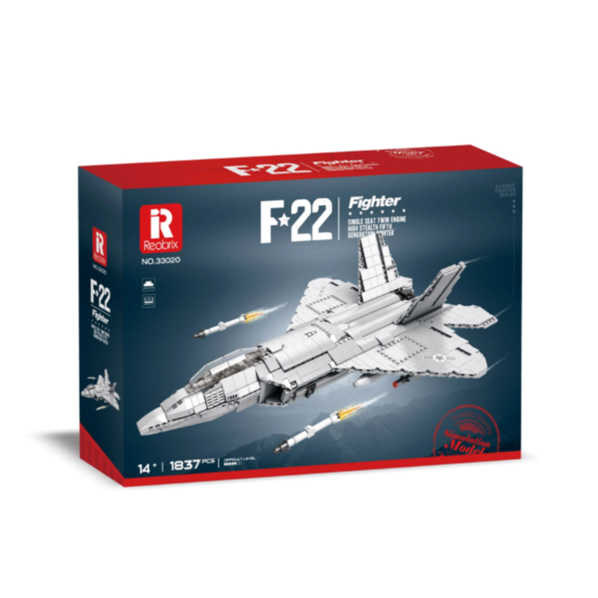 Reobrix 33020 Kampfjet 1837 Teile 52 cm ab 14