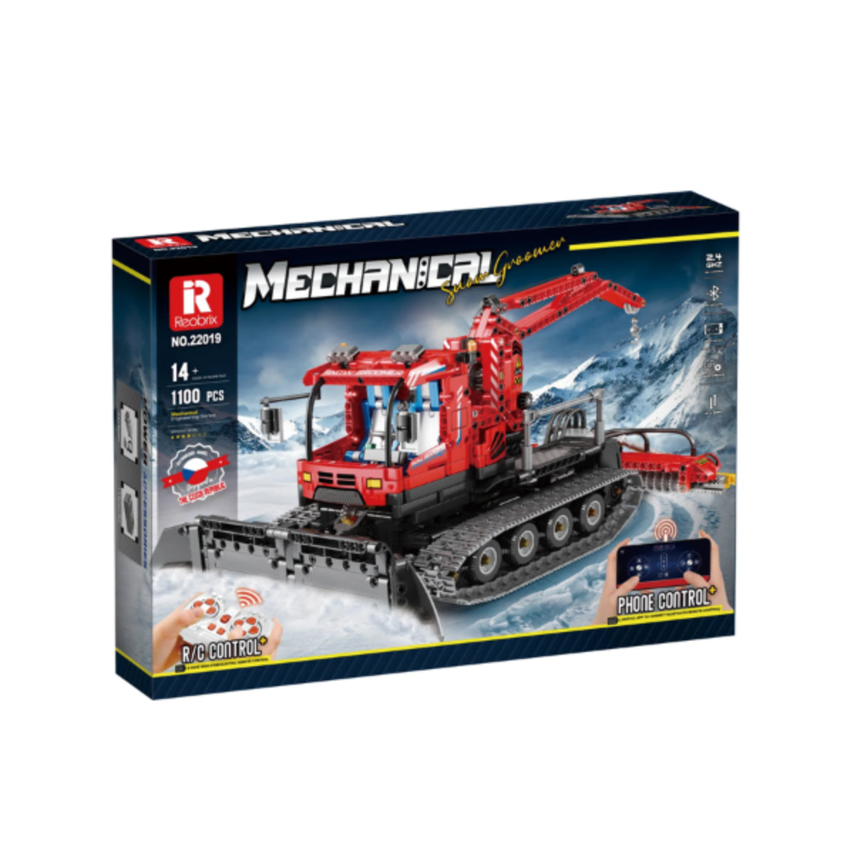 Reobrix 22019 Pistenraupe Klemmbaustein Schneefahrzeug RC 1100 Teile ab 14