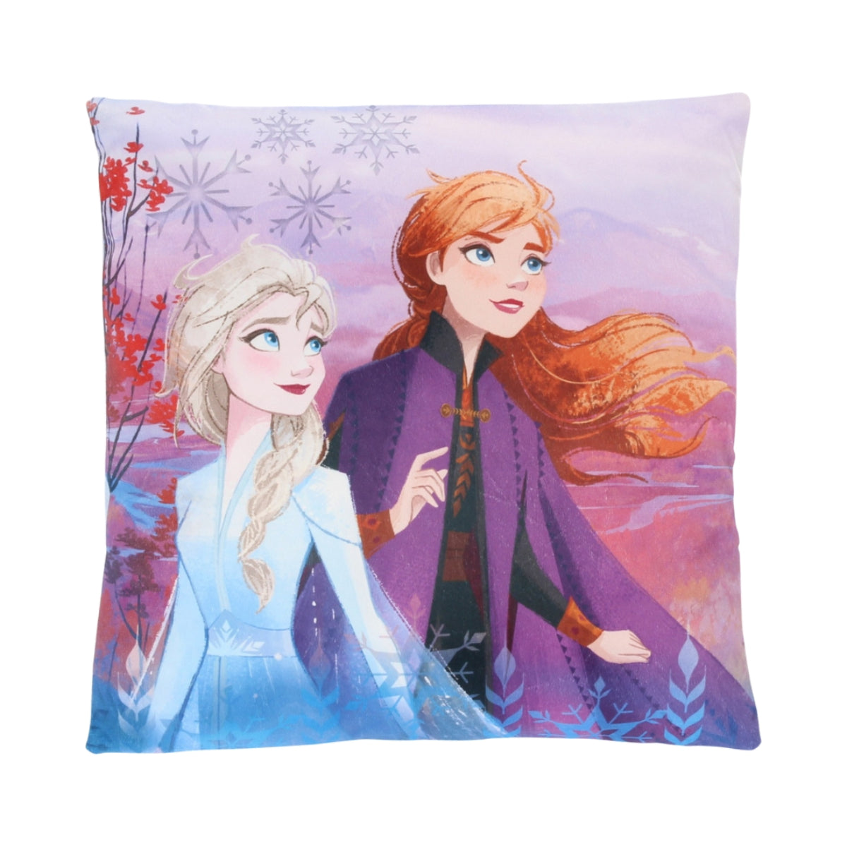 Disney Frozen 1 Stück Kuschelkissen aus Polyester Mehrfarbig 38 x 38 cm für Bett und Sofa