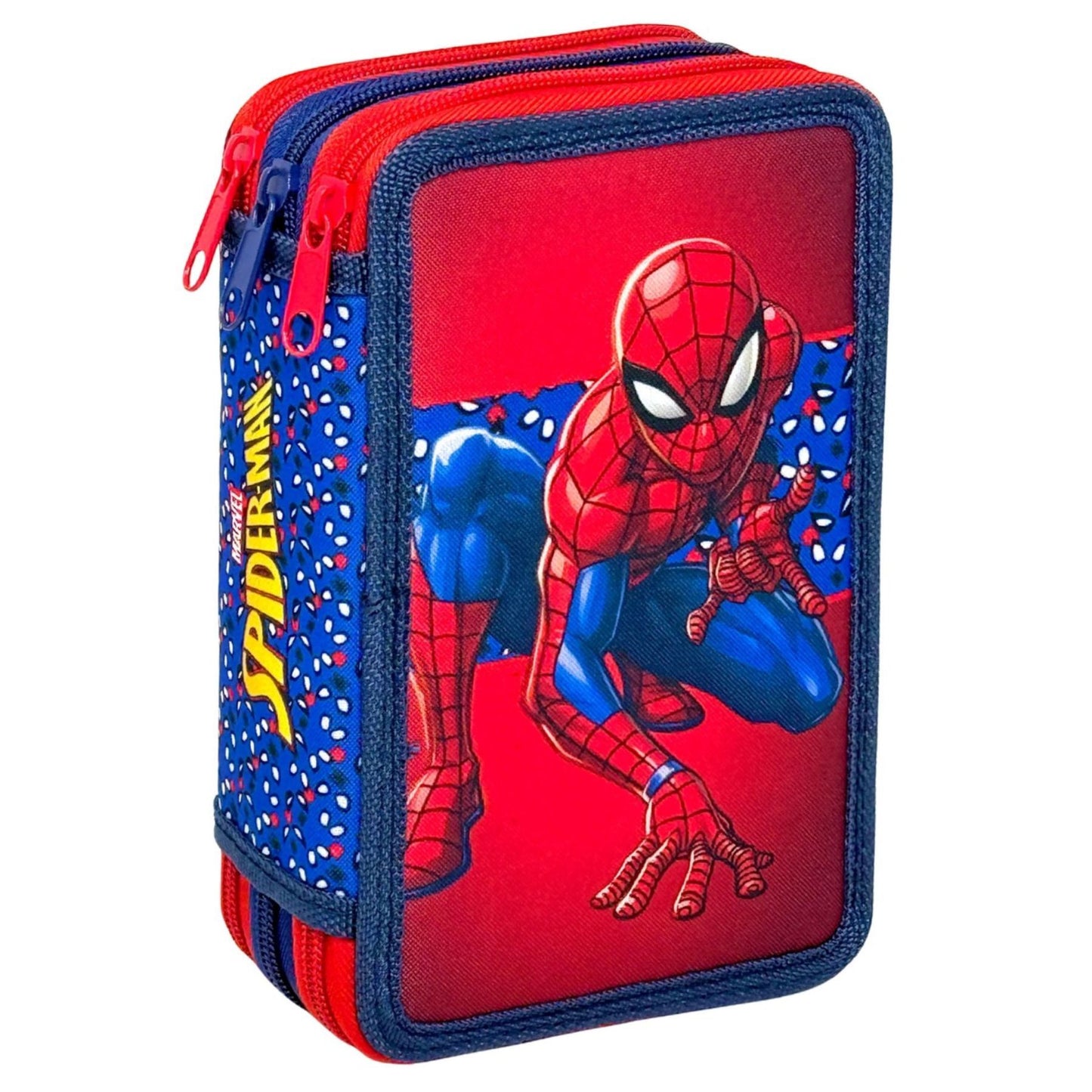 Marvel Spiderman Gefülltes Schulmäppchen mit Zubehör 20 × 12 × 7 cm