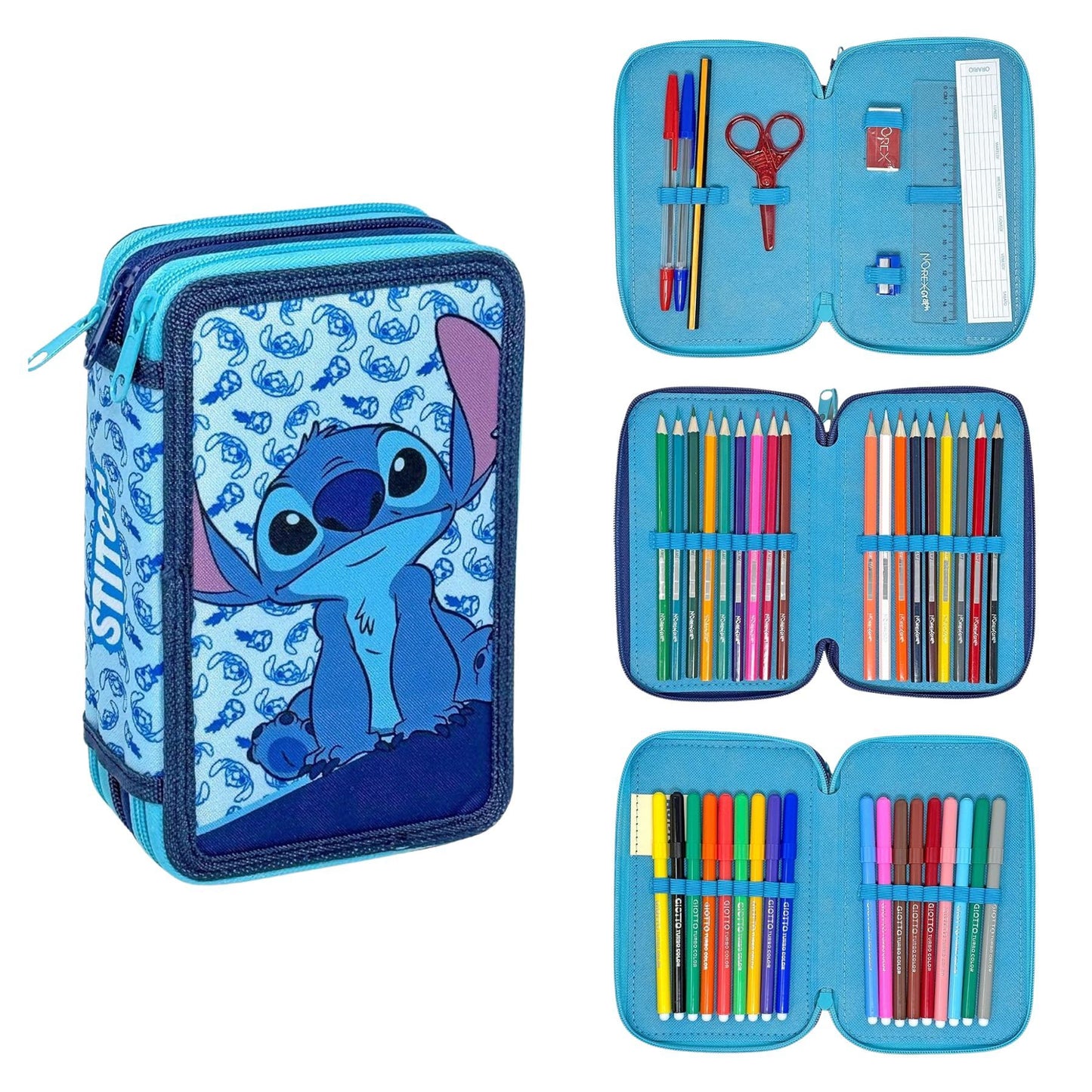 Disney Gefüllte Federtasche Lilo & Stitch für Kinder Mehrfarbig