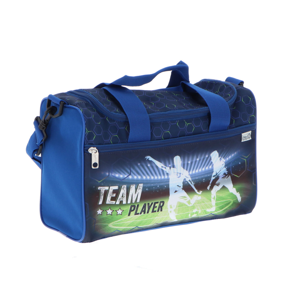 Team Player Reisetasche Sporttasche Blau mit Tragegriffen kompakt