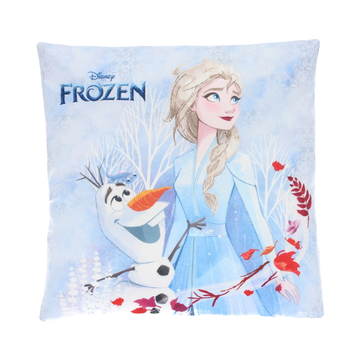 Disney Frozen 1 Stück Kuschelkissen aus Polyester Mehrfarbig 38 x 38 cm für Bett und Sofa