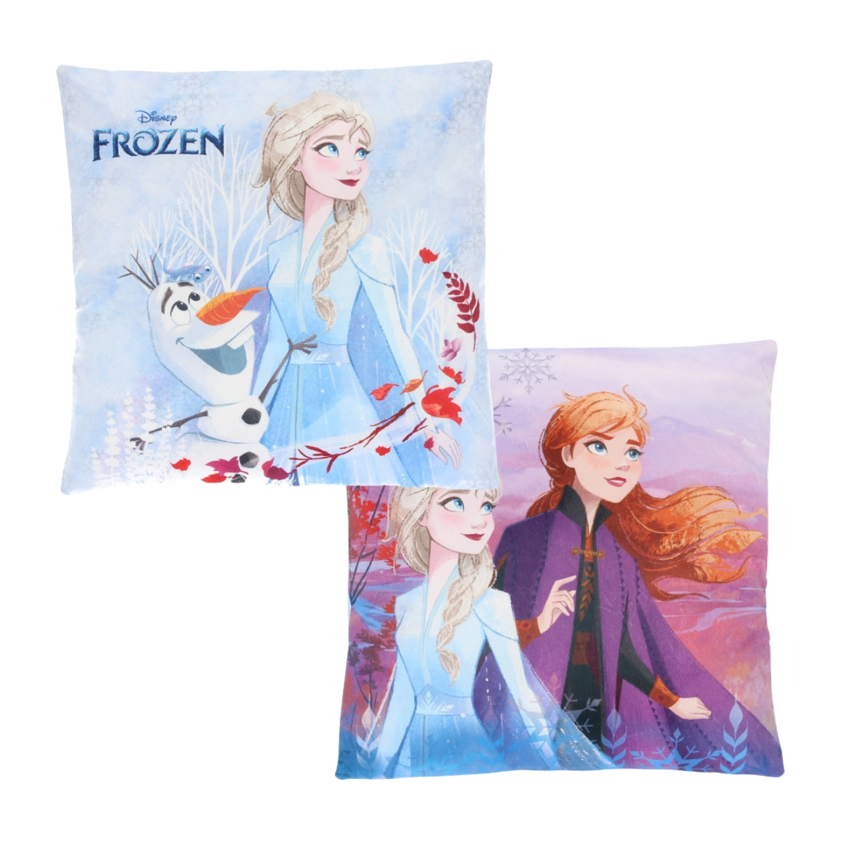 Disney Frozen 1 Stück Kuschelkissen aus Polyester Mehrfarbig 38 x 38 cm für Bett und Sofa
