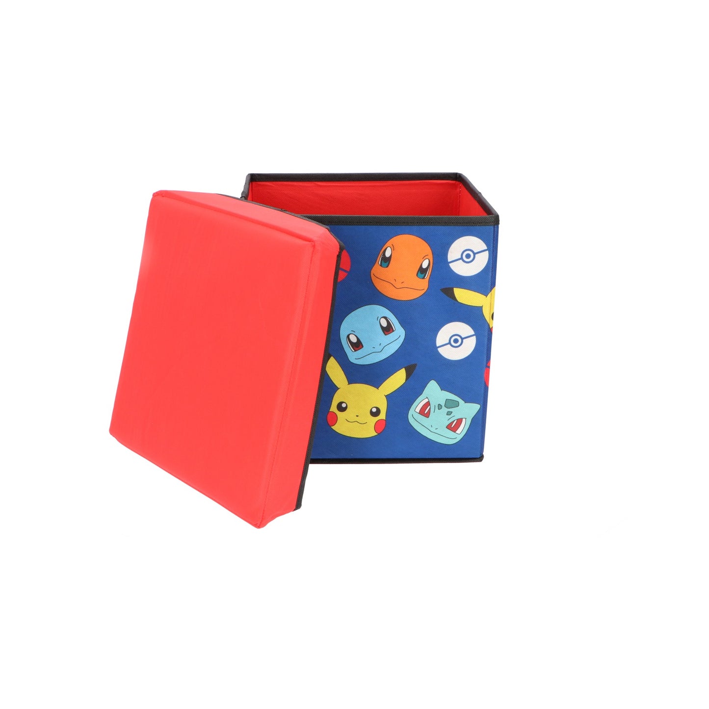 Pokemon Aufbewahrungsbox mit Sitzfunktion und Stauraum 30 × 30 × 30 cm