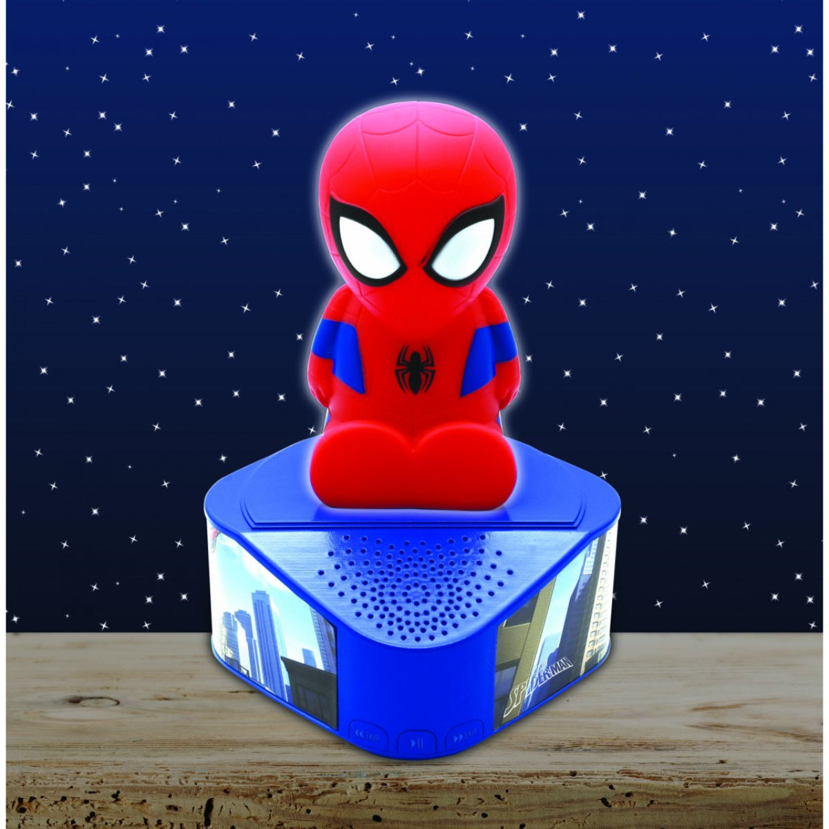 Spiderman Kinder Karaoke Player Bluetooth Musikbox mit 2 Mikrofonen Aufnahmefunktion