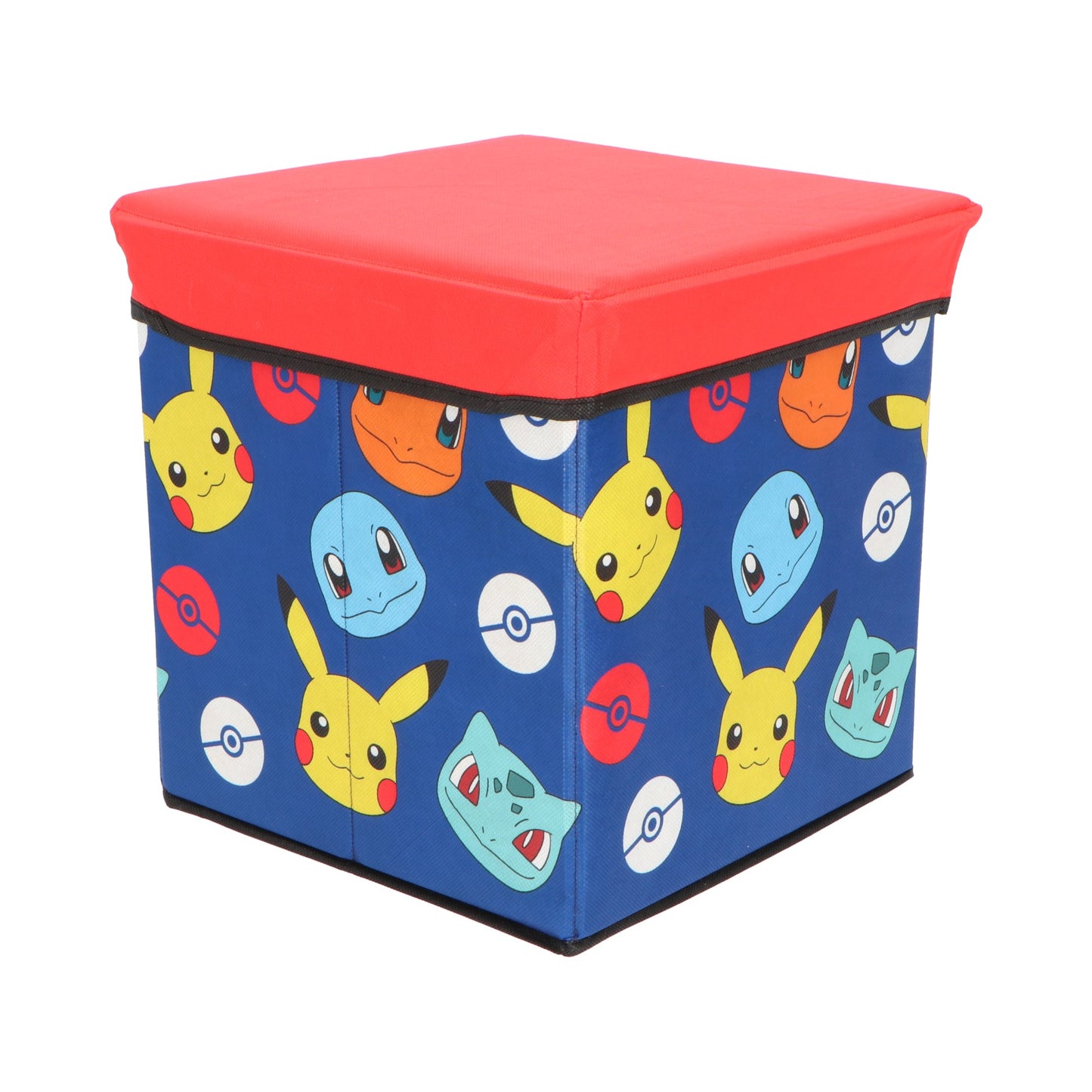 Pokemon Aufbewahrungsbox mit Sitzfunktion und Stauraum 30 × 30 × 30 cm