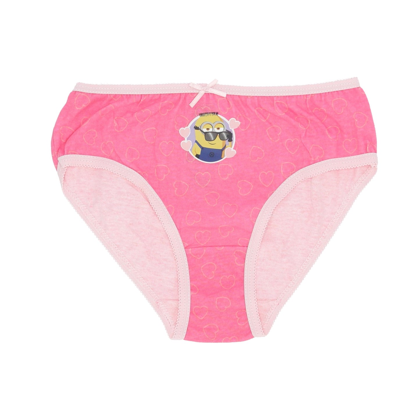 Minions Mädchen Slips 3er Set Baumwolle Kinder Unterwäsche Alltag