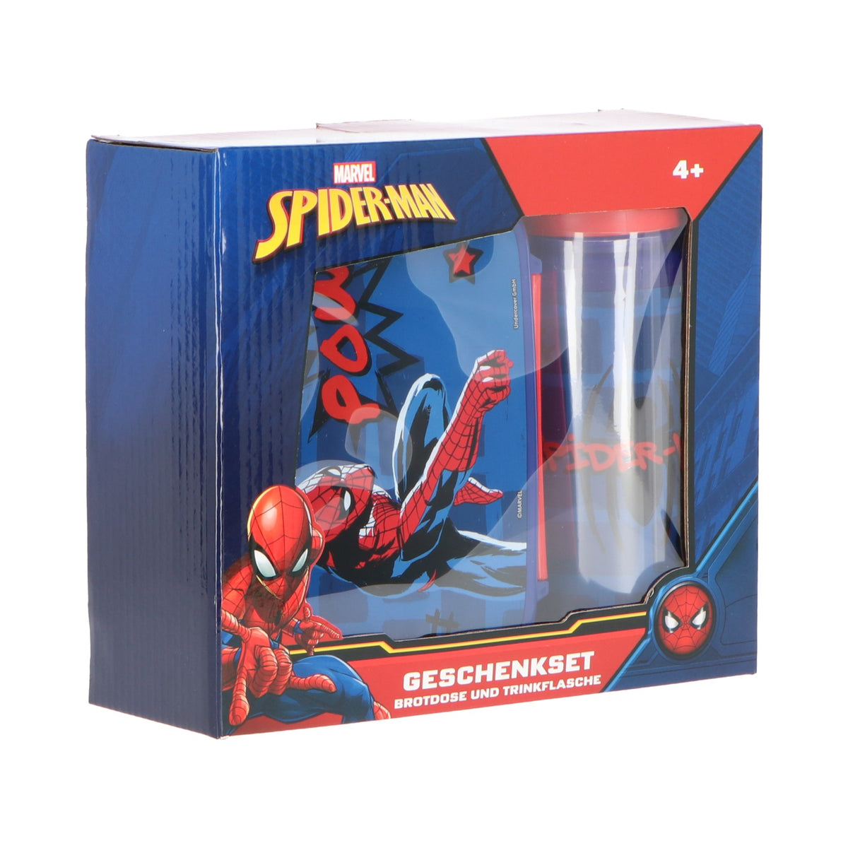 Marvel Spiderman Lunchbox Trinkflasche Kinder für Schule Kindergarten