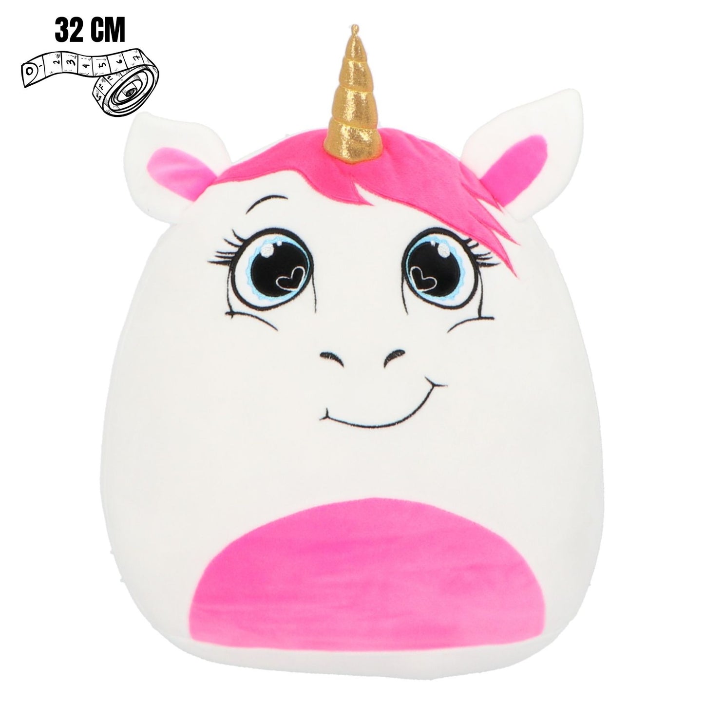 Unicorn Squishy 32 cm weiche Spielzeugfigur in Weiß für Kinder