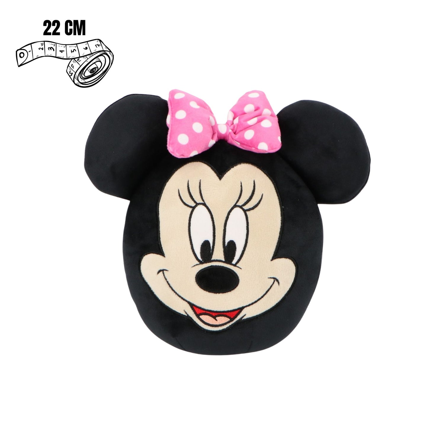 Disney Minnie Mouse Squishy Knautschfigur 22 cm Schwarz Soft Toy für Alltag Schule