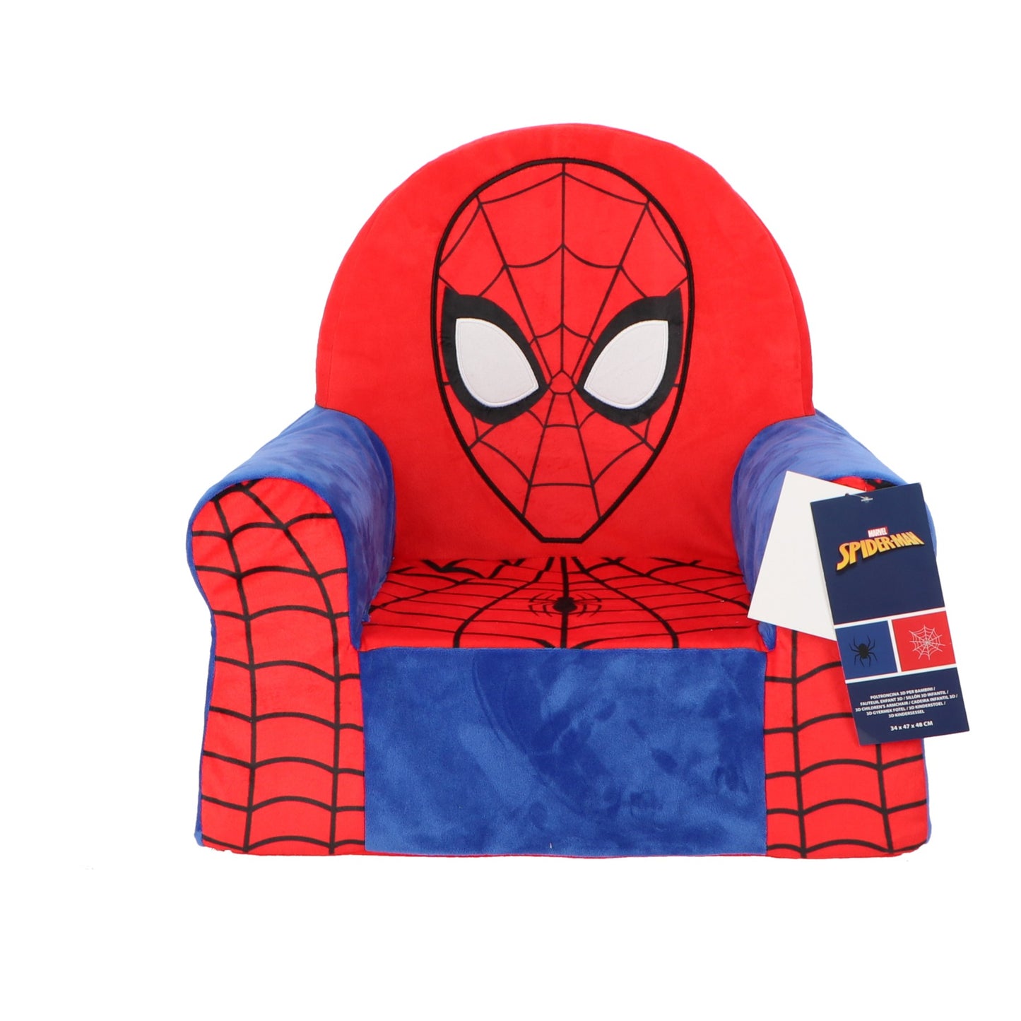 Spiderman Kinder Sessel 3D Plüschsessel Sitzmöbel Kinderzimmer Sitzsessel