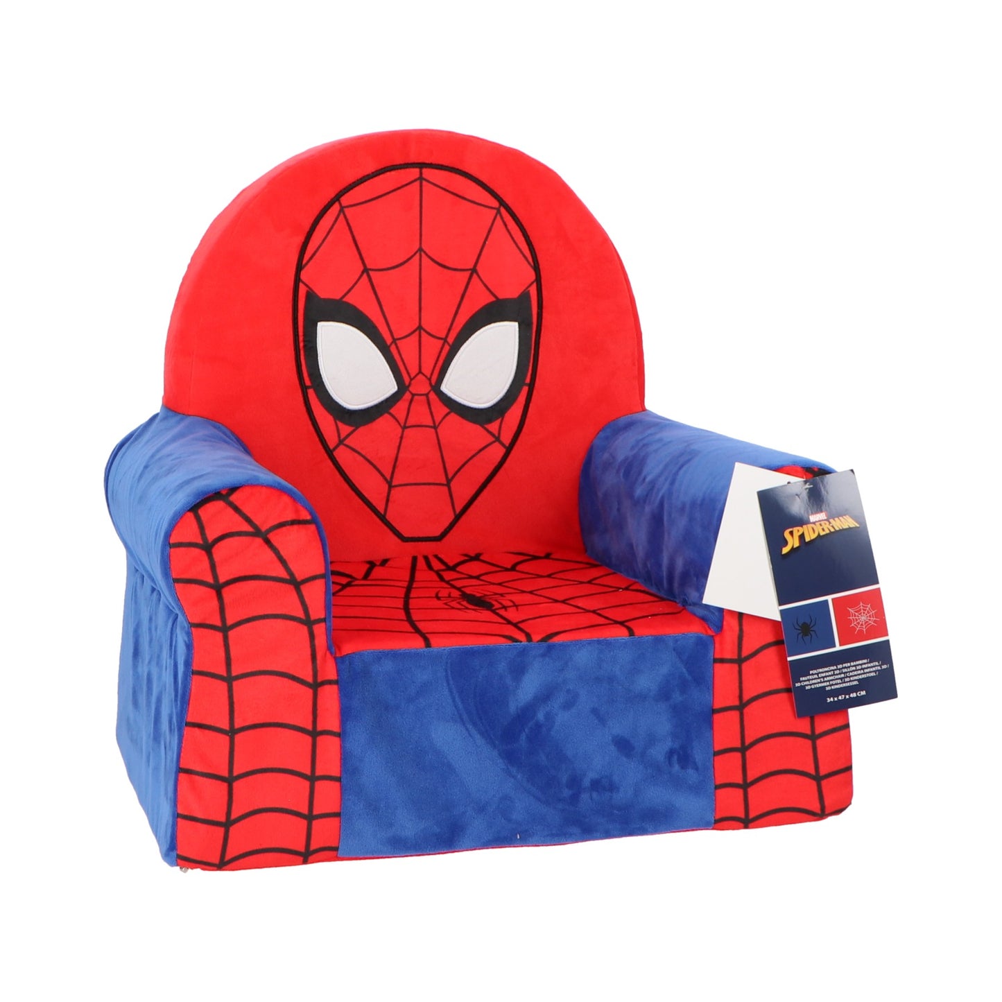 Spiderman Kinder Sessel 3D Plüschsessel Sitzmöbel Kinderzimmer Sitzsessel