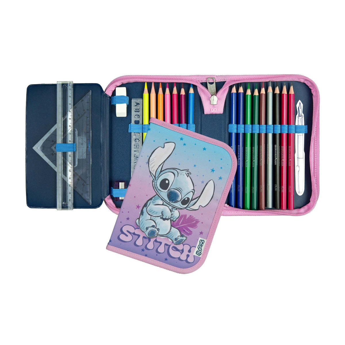 Disney Lilo & Stitch Gefülltes Federmäppchen Kinder für Schule Lernen und Freizeit