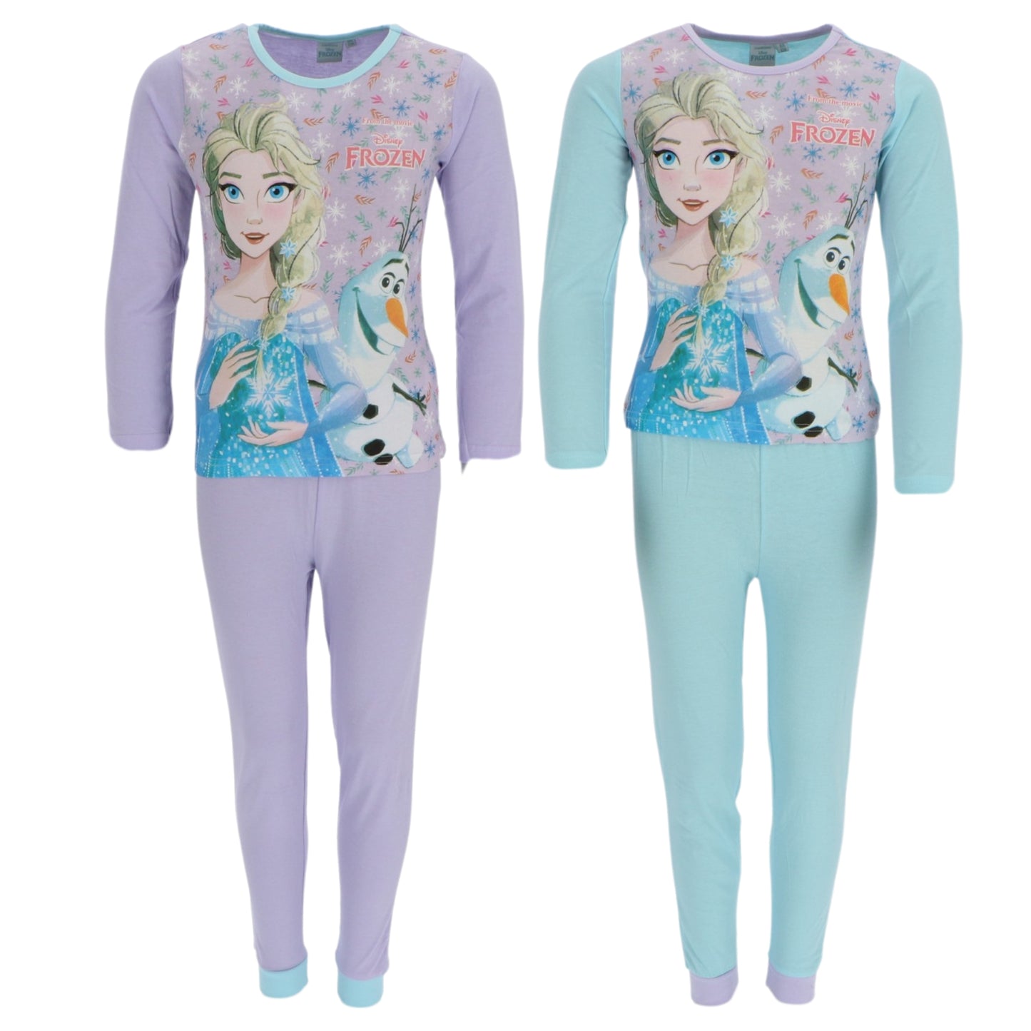 Disney Frozen Kinder Pyjama Schlafanzug Langarm Zweiteiler für Mädchen aus Baumwolle