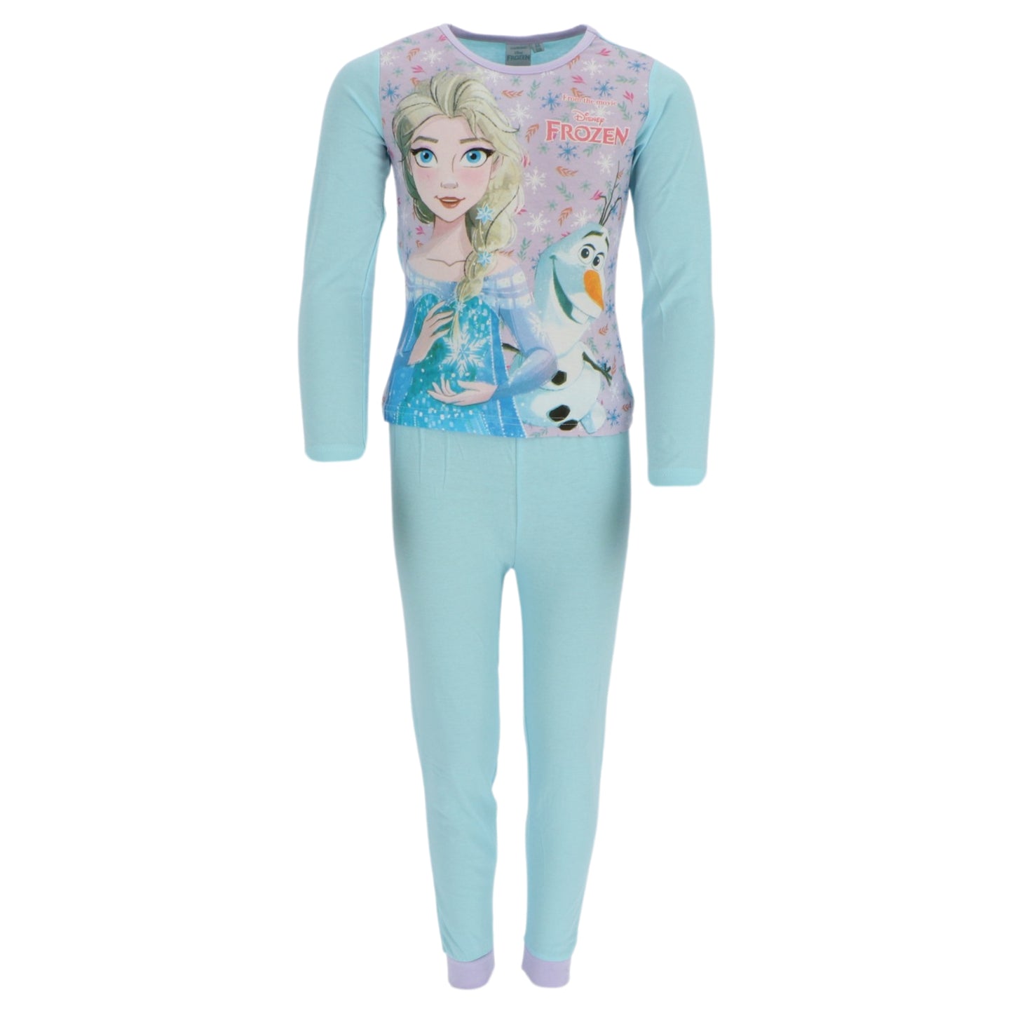 Disney Frozen Kinder Pyjama Schlafanzug Langarm Zweiteiler für Mädchen aus Baumwolle