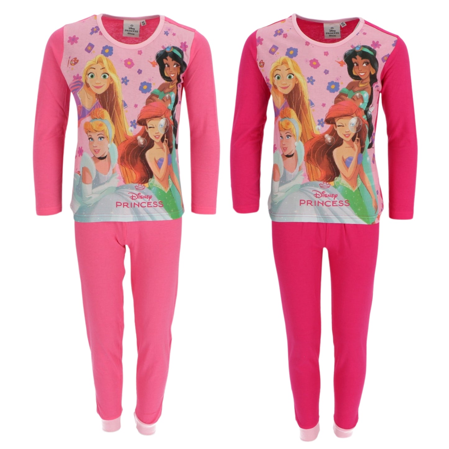 Disney Prinzessin Kinder Pyjama Schlafanzug Langarm Zweiteiler für Mädchen aus Baumwolle