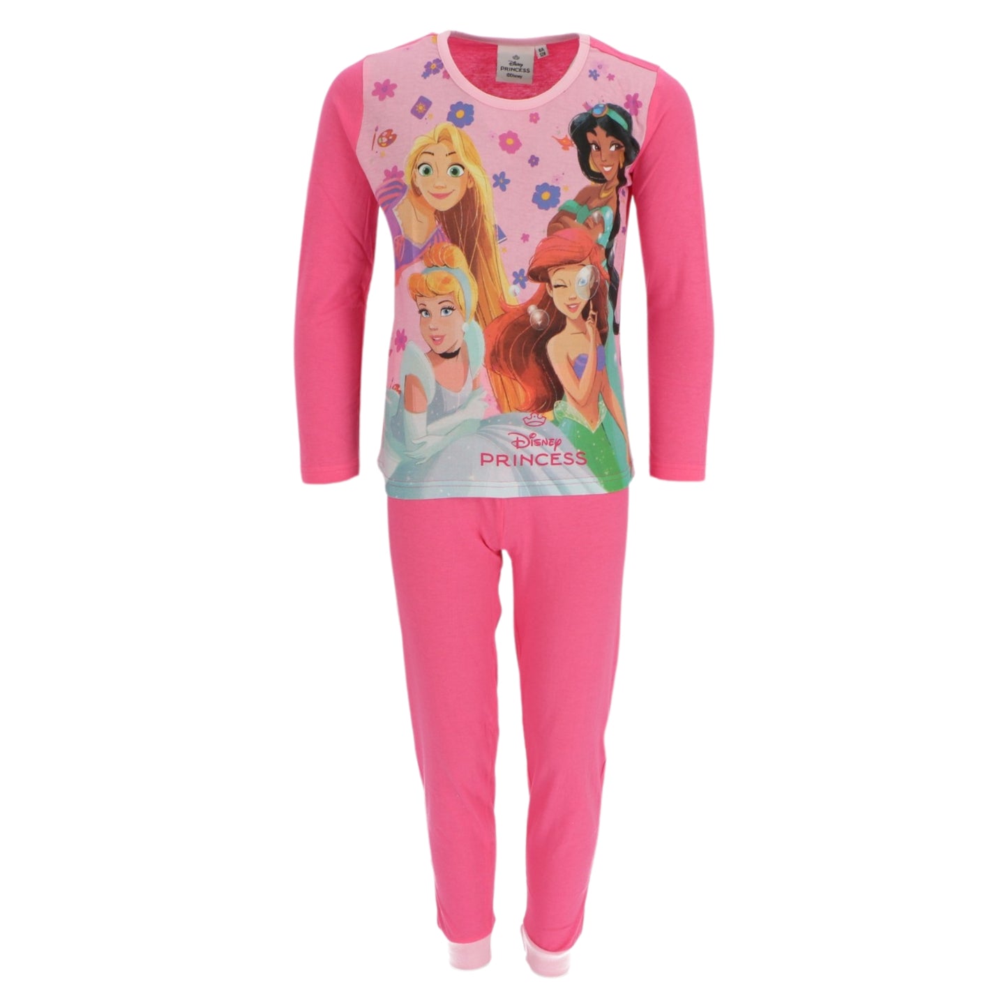 Disney Prinzessin Kinder Pyjama Schlafanzug Langarm Zweiteiler für Mädchen aus Baumwolle