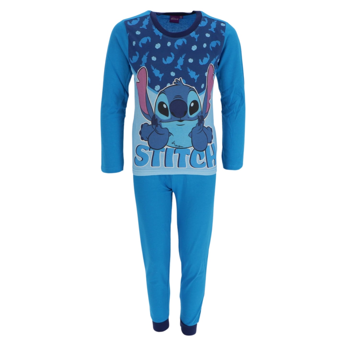 Lilo & Stitch Kinder Pyjama Schlafanzug Langarm Zweiteiler aus Baumwolle