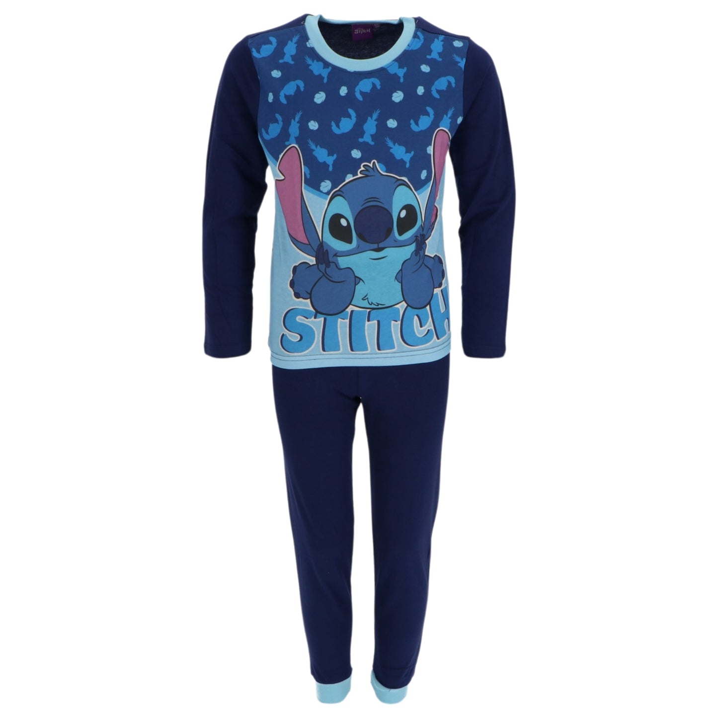Lilo & Stitch Kinder Pyjama Schlafanzug Langarm Zweiteiler aus Baumwolle