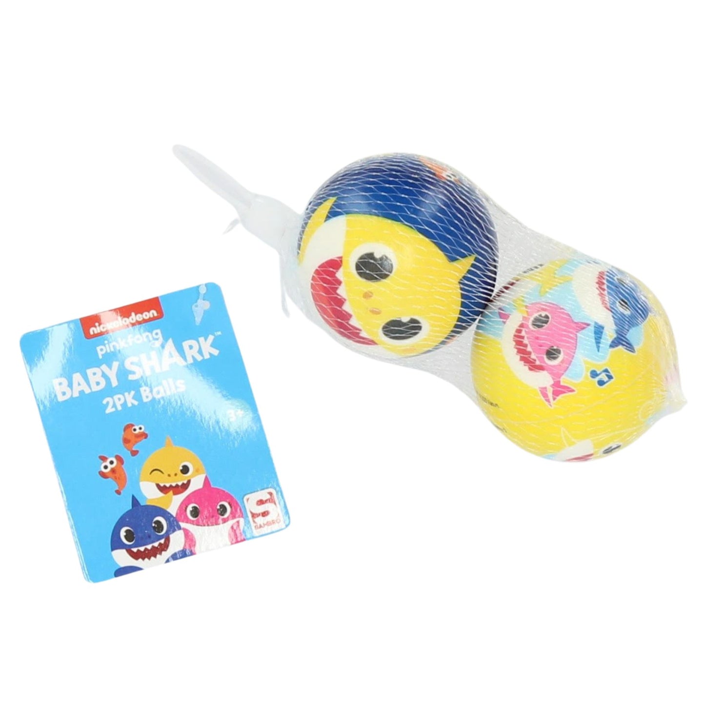 Baby Shark Ballspiel Set mit 2 Bällen – Kinder Spielset ab 3 Jahren