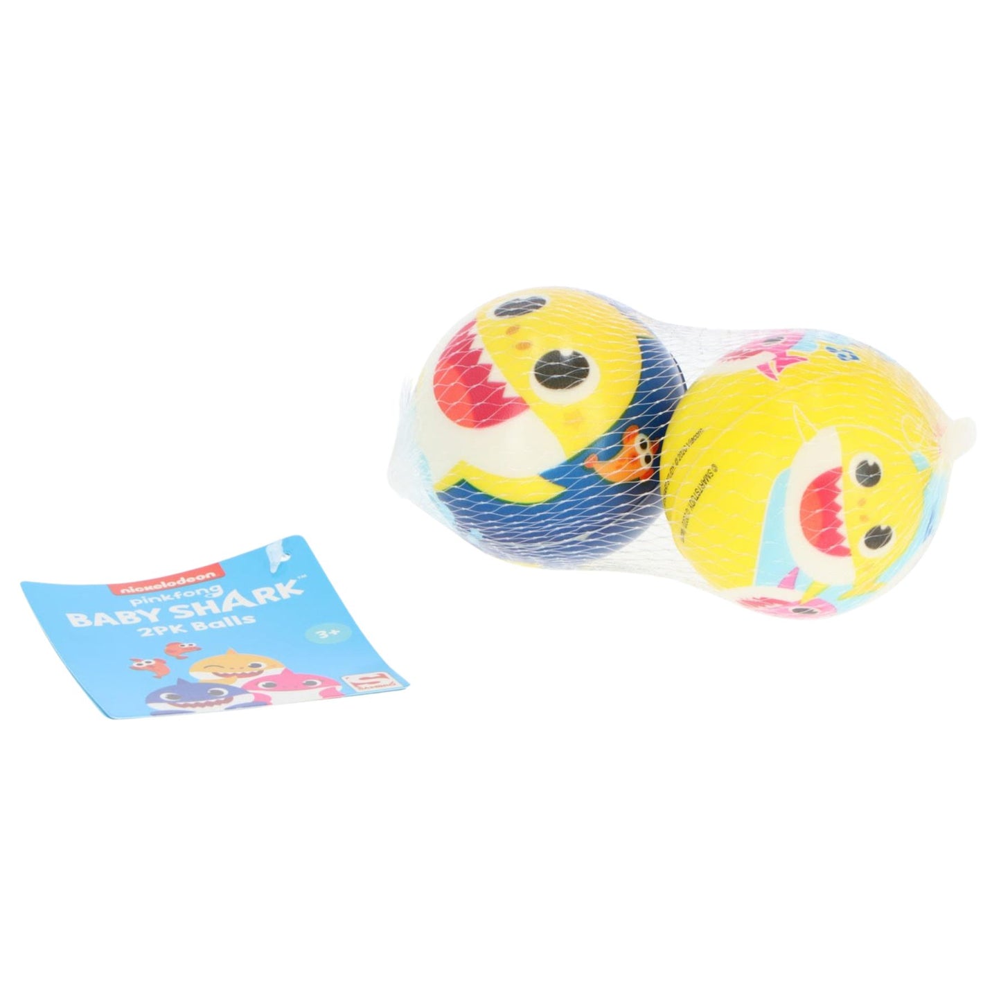 Baby Shark Ballspiel Set mit 2 Bällen – Kinder Spielset ab 3 Jahren